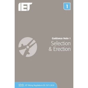 Image of Guidance Note 1: Selection & Erection Paperback / softback 2018