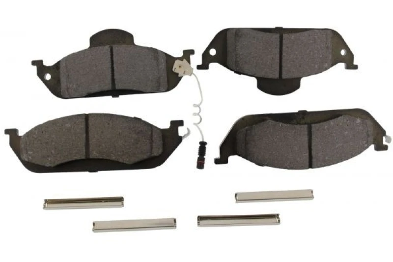 Image of MAPCO 6747 Brake pad set Front Axle, incl. wear warning contact, with anti-squeak plate Brake Pad Set,disc brake (402)