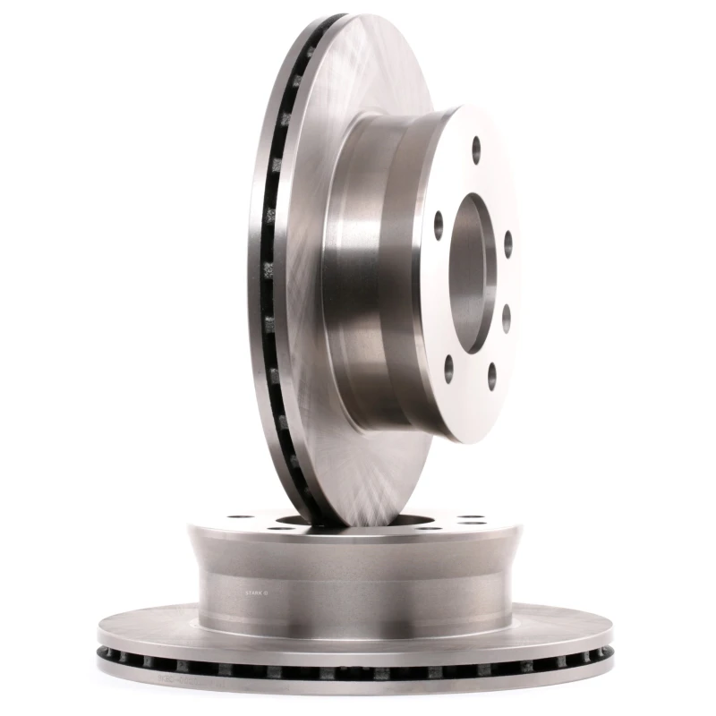 Image of STARK SKBD-0020239 Brake disc Front Axle, Vented, Cast Iron, Uncoated, Untreated, without bolts/screws Cast Iron Brake Disc (82)