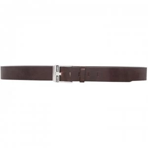 Image of Diesel Bluestar Leather Belt - Dark Brown