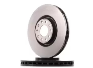 Image of PAIR PAINTED BREMBO BRAKE DISCS 09.8689.11