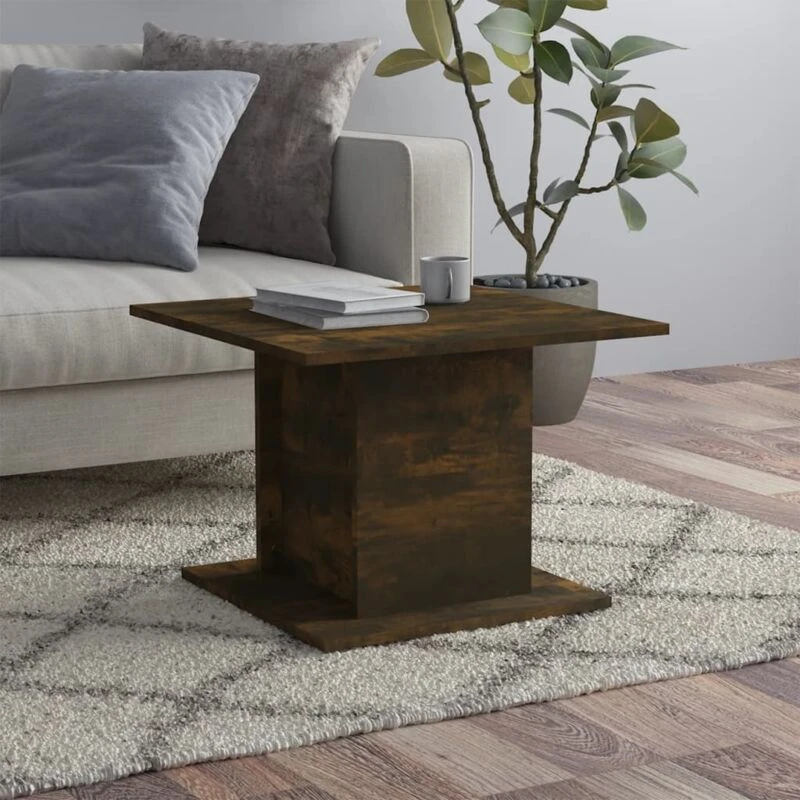 Image of VIDAXL Coffee Table Smoked Oak 55.5x55.5x40cm Engineered Wood Vidaxl 8720286837795