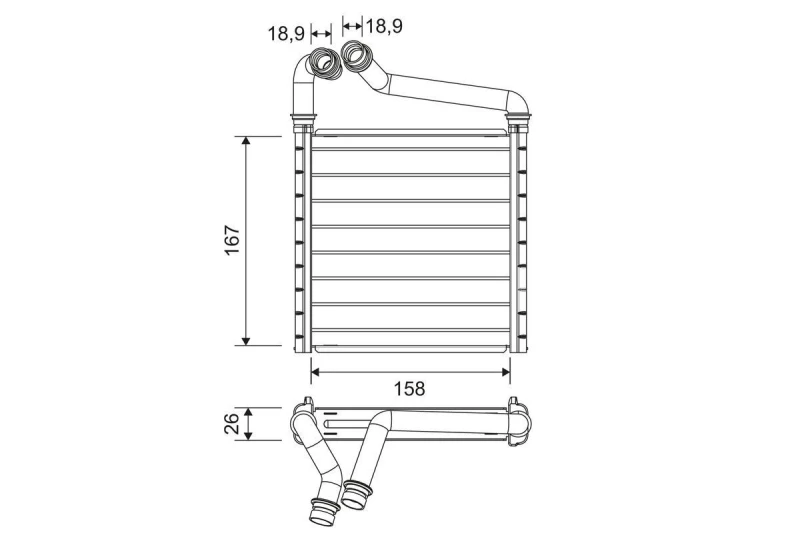 Image of Heater matrix VALEO 811633