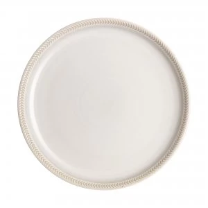 Image of Natural Canvas Textured Medium Coupe Plate