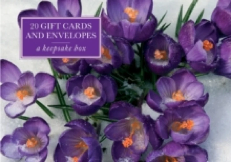 Image of Tin Box of 20 Gift Cards and Envelopes: Crocus. Cards. By Peony Press Books