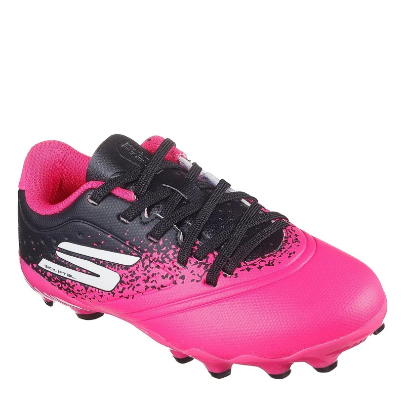 Image of Skechers Razor Juniors Firm Ground Football Boots Black/Pink male C9 (27)