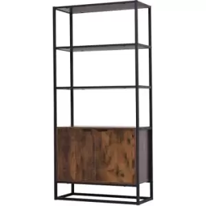 image of Storage Cabinet with 3 Open Shelves Cupboard for Livingroom Bedroom - Homcom