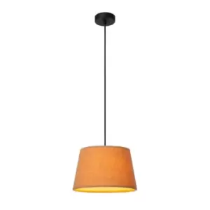 Image of Lucide Woolly Ceiling Pendant Light - Yellow