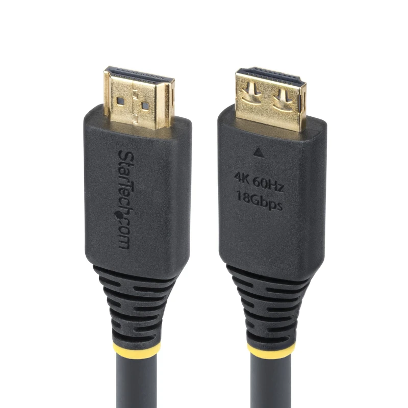Image of StarTech.com StarTech.com 20ft (6.1m) High Speed HDMI Cable with Gripping Connectors, 4K 60Hz/1440p 144Hz, HDR10/HDCP 2.2/ARC, 18Gbps, Ultra HD HDMI 2
