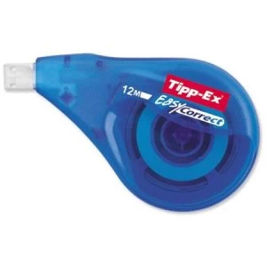 Image of Bic Tipp-Ex EasyCorrect Correction Roller Tape White Pack of 10 Roller Tapes