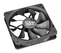 image of Akasa AK-FN058 Apache Black Super Silent 120mm Fan - 4 Pin PWM