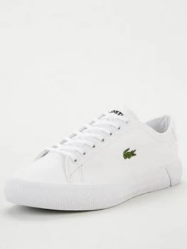 Image of Lacoste Gripshot Leather Trainers - White