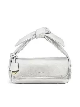 Image of Radley Cranwell Close Metallic Small Flapover Grab - Metallic Silver