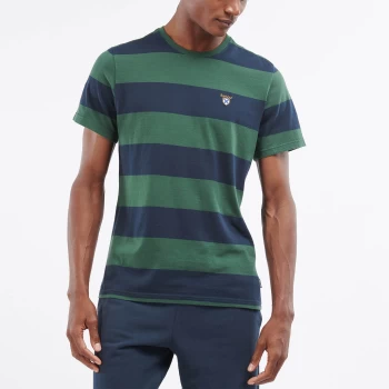 image of Barbour Mens Cornell Stripe T-Shirt - Sycamore - L