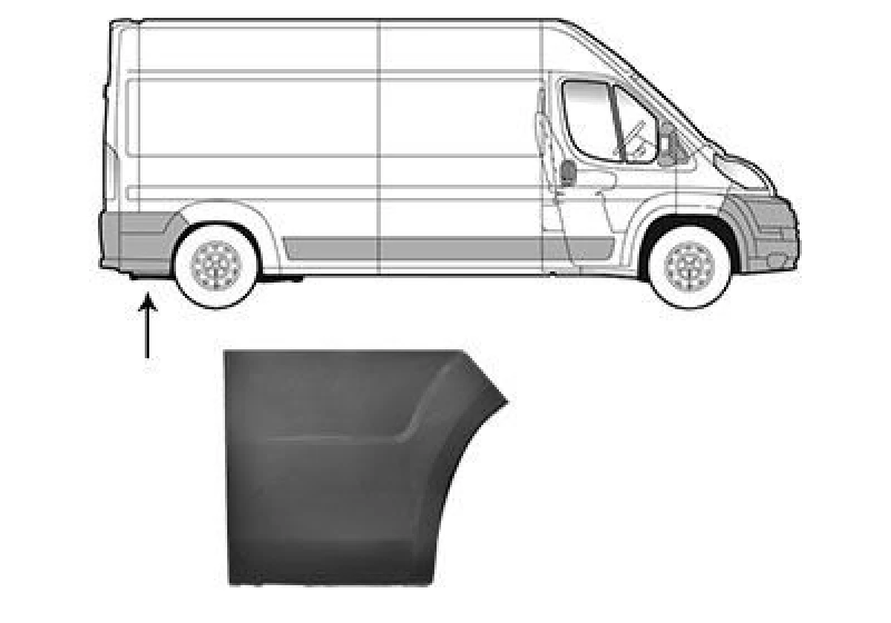 Image of VAN WEZEL Trim / Protective Strip, sidewall VAN WEZEL 0983410