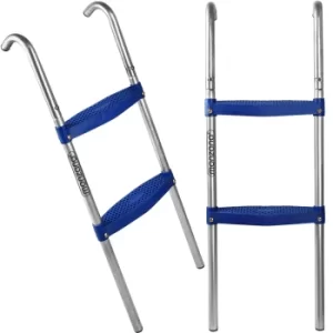 image of Trampoline Ladder 90cm 2 Steps Metal Universal Fit