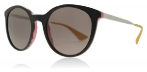 image of Prada PR17SS Sunglasses Black Pink VH66X1 53mm