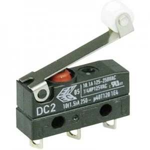 image of Cherry Switches Microswitch DC2C A1RC 250 V AC 10 A 1 x OnOn IP67 momentary