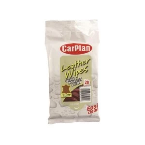 image of CarPlan Leather Wipes (Pouch of 20)