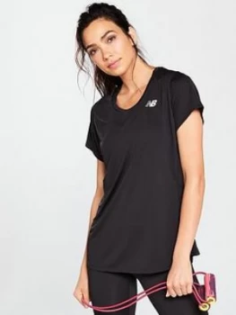 Image of New Balance Accelerate Tee Black Size L Women