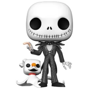 Image of Disney Nightmare Before Christmas Jack with Zero 10-Inch Pop! Vinyl Figure