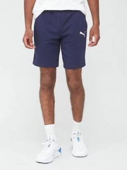 image of Puma Essential Sweat Bermudas Shorts - Navy, Peacoat, Size 2XL, Men