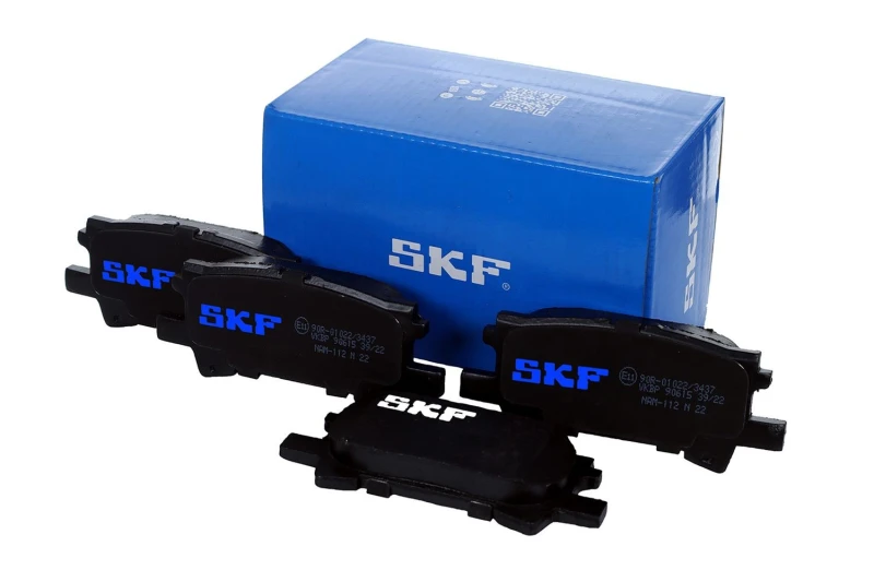 Image of SKF VKBP 90615 Brake pad set not prepared for wear warning indicator Brake Pad Set,disc brake (402)