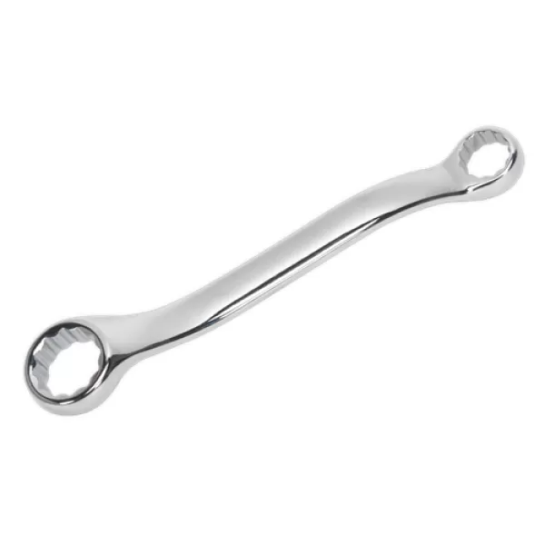 Image of Genuine SEALEY AK63221 Double End Ring Spanner Offset Stubby 10 x 13mm