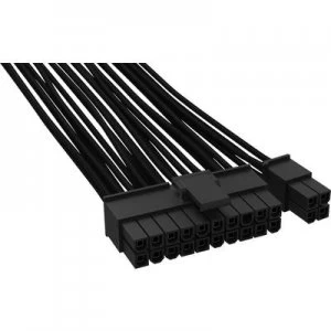 image of BeQuiet PC, Current Cable [1x ATX power plug 24-pin (20+4) - 1x ATX power plug 24-pin (20+4)] 0.60 m Black