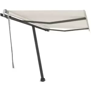 Image of Vidaxl - Freestanding Manual Retractable Awning 350x250cm Cream Cream