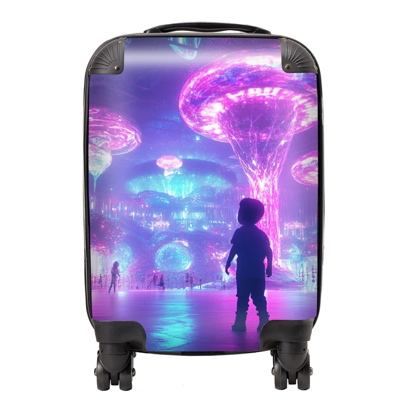 Image of Designer Luggage Elena Sable: 00024 Suitcase Size: Large Multicolor Unisex Large