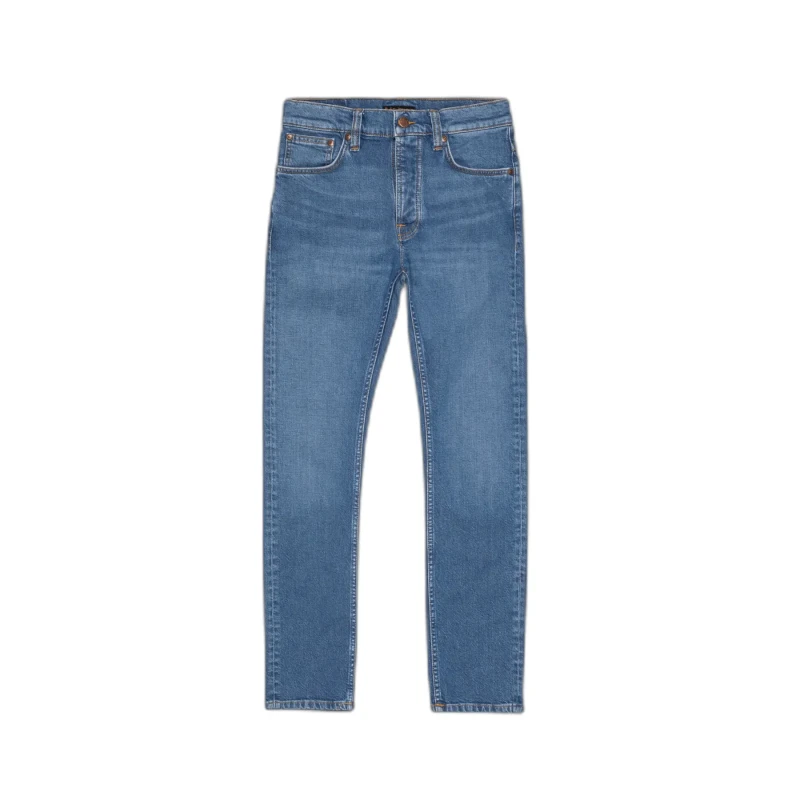 Image of Nudie Jeans Jeans Nudie Jeans Grim Tim Bleu Unisex 27x30