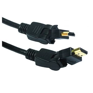 image of (2m) HDMI Swivel Cable (Black)