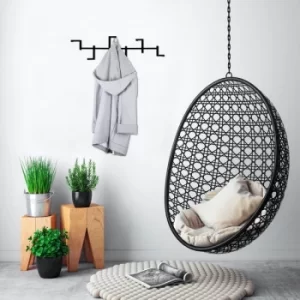 Image of Strip Black Metal Wall Hook