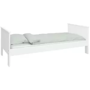 image of Alba Single Bed White - White