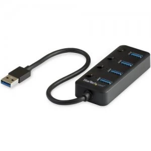 Image of 4 Port USB3 Hub with Individual Switches
