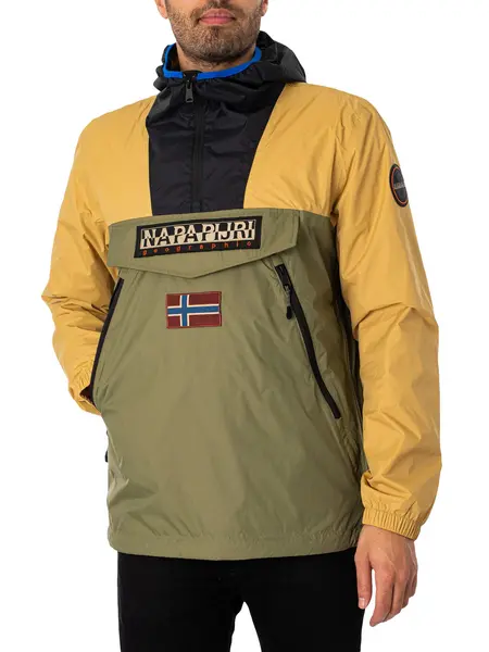Image of Napapijri Rainforest Light Jacket Green/Beige S