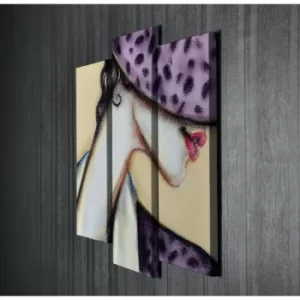 Image of UC006 Multicolor Decorative Canvas Painting (3 Pieces)