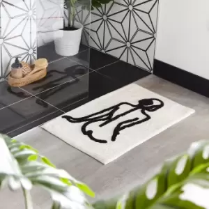 Image of Nude Cotton Bath Mat
