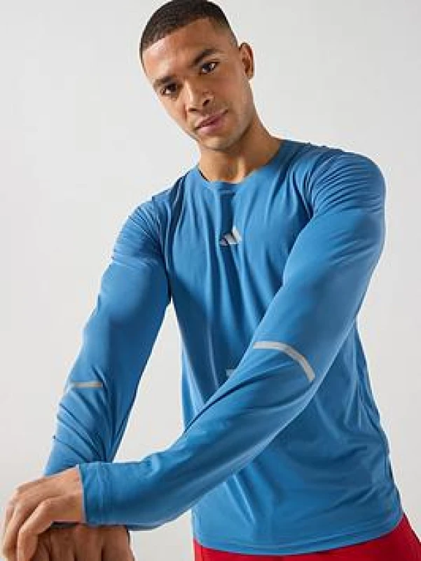 Image of Long Sleeve Jersey adidas 365 Climacool+ Bleu Male M