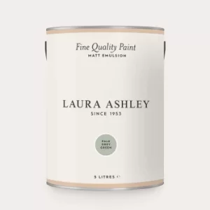 image of Laura Ashley Matt Emulsion Paint Pale Grey Green 5L