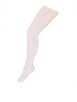 Monsoon Girls Glitter Heart Tights - White