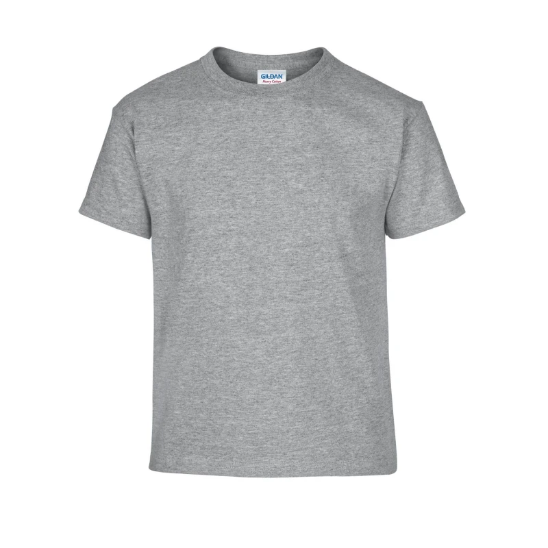 Image of Gildan Cotton Heavy Short-Sleeved T-Shirt Grey unisex