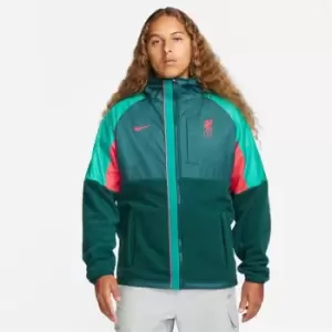 Image of Nike FC AWF Mens Winterized Full-Zip Soccer Jacket - Green