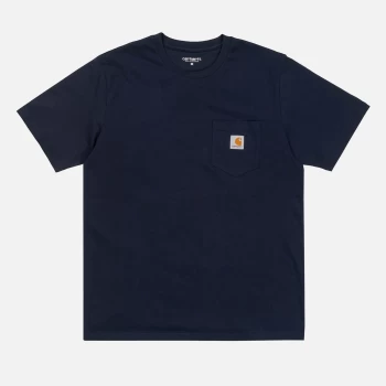 Image of Carhartt WIP Mens Pocket T-Shirt - Dark Navy - L