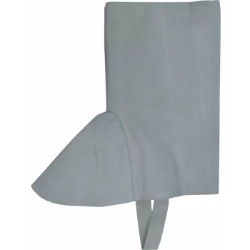 Image of Chrome Leather Grey Welder's Gaiters - Kennedy
