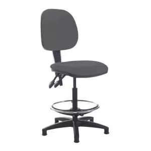 Image of Jota draughtsmans chair with no arms - Blizzard Grey