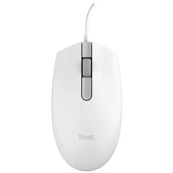 Image of Trust TM-101W Mouse USB Optical White 3 Buttons 1200 dpi Built-in scroll wheel