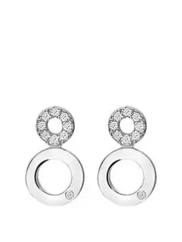 image of Hot Diamonds Balance White Topaz Earrings