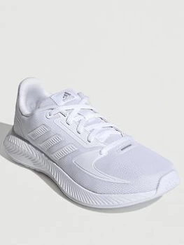 Image of adidas Runfalcon 2.0 Kids - White/White, Size 1